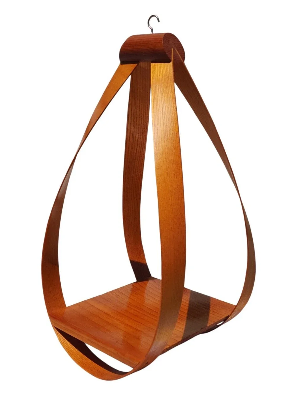 Bentwood Teardrop Shelf Mid Century Danish Teardrop Wood Hanging Shelf 20